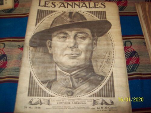 Lot De 3 Revue Les Annales Année 1918 N 1853;1819, 1822