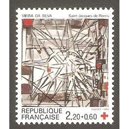 Croix Rouge 2,20 + 60 C -Vitrail - 1986