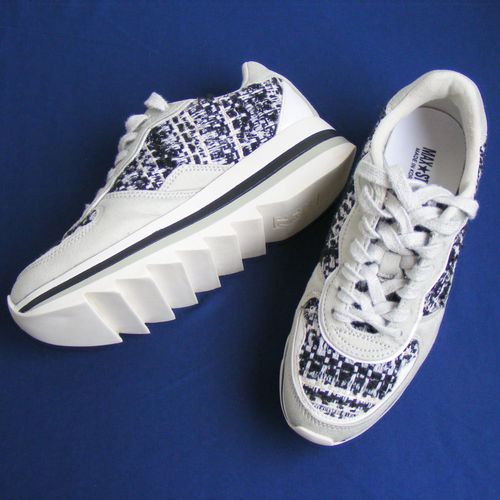 Sneakers À Plateforme En Tweed Zara 37