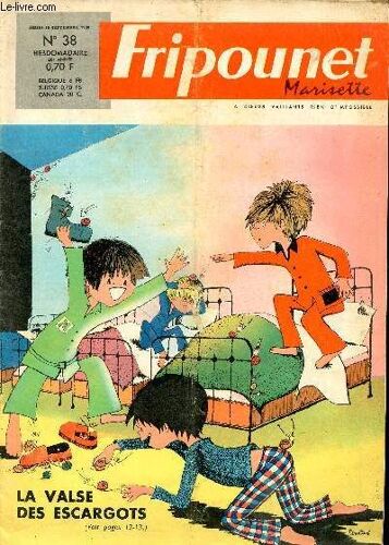 Fripounet Et Marisette - Année 1968 - N° 38 - 19 Septembre 1968 - Maître Rioul, L Avare Maladroit Par Guy Hempay Et Claude Verrier - La Valse Des Escargots Par Claire Godet - ...