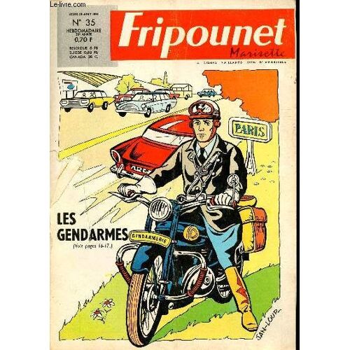 Fripounet Et Marisette - Année 1968 - N° 35 - 28 Août 1968 - Les Petits Poucet De L Argonne Par Mangin Et Garel - La Légende De Flouquet Par Jeanmarie Pelaprat - ...