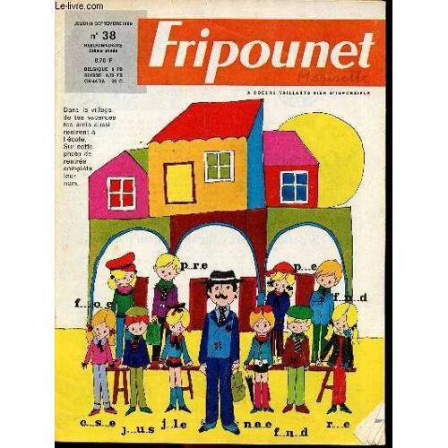 Fripounet Et Marisette - Année 1969 - N° 38 - 18 Septembre 1969 - Les Touchatou Dans La Nature - La Maison Sous La Mer - Un Dimanche À Xochimilco - ...