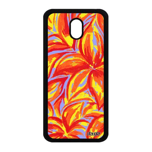 Coque de protection Samsung J3 2017 silicone fleurs case motif personnalis? peinture texture telephone color? made in France galaxy
