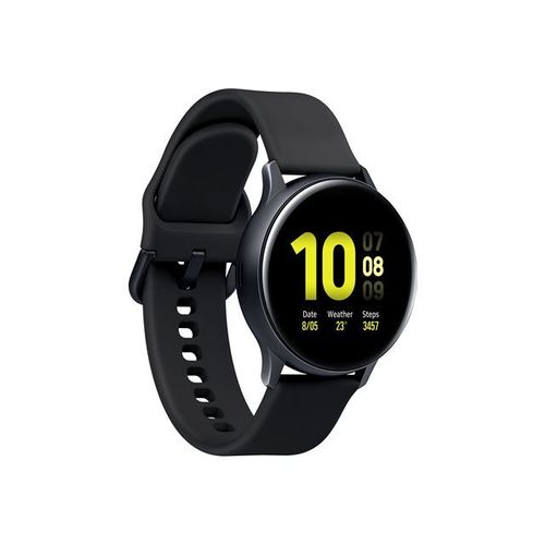 Samsung Galaxy Watch Active 2 - 40 mm - aqua noir aluminium - Montre connectée avec bracelet - fluoroélastomère - noir aqua - affichage 1.2" - 4 Go - Wi-Fi, NFC, Bluetooth - 26 g