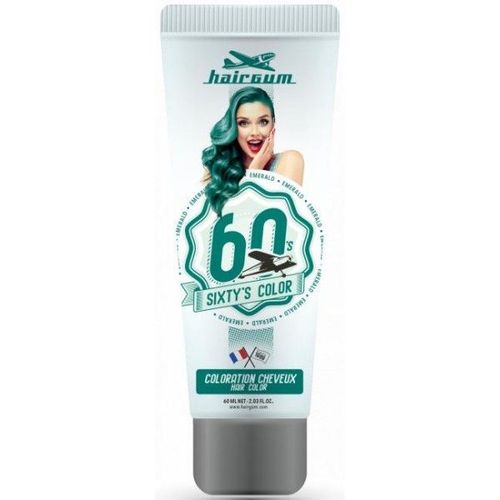 Crème Colorante Sixty's Color - Emeraude Hairgum 60ml 