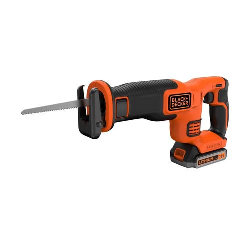 Scie Sabre sans fil BLACK & DECKER BDCR18E1-QW 18V Lithium avec 1 Batterie 2.5AH