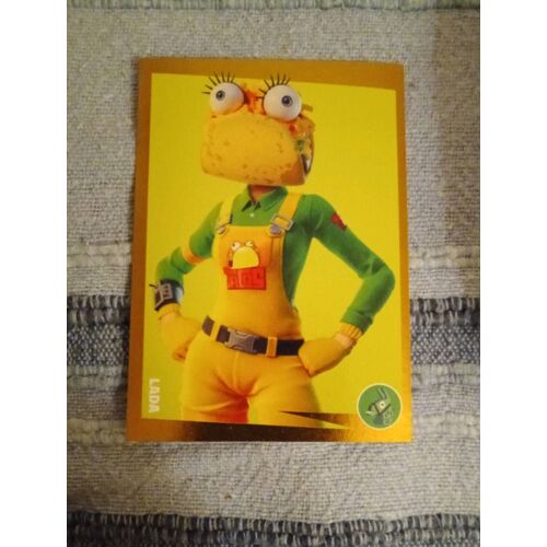 Stickers Panini Numéro 17 De Fortnite Golden Frame Series, De 2021.