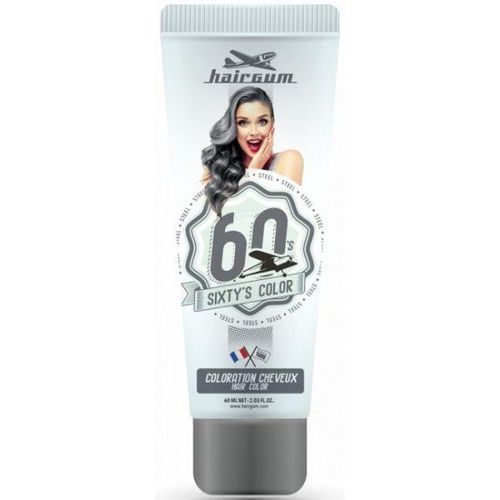 Crème Colorante Sixty's Color - Argenté Hairgum 60ml 
