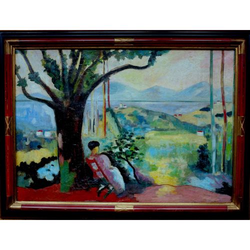 Huile Copie De Le Repos Villa Demière De Charles Manguin.
