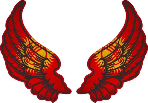 Autocollant Sticker Ailes Biker Motard Drapeau Pays Ks Kirghizistan