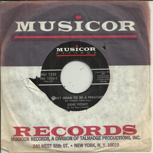 Don't Mean To Be A Preacher (Sal Trimachi - Tommy Kaye) 2:01 / Animal Crackers (In Cellophane Boxes) (Garry Bonner - Alan Gordon) 1:47