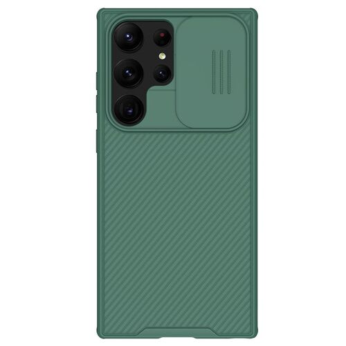 Coque Pour Samsung Galaxy S23 , Camshield Pro Coque Avec Cache Camera, Coque Galaxy S23 5g , Vert