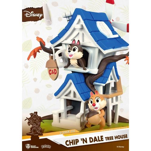 Disney - D-Select - Chip'n Dale Tree House - 16cm