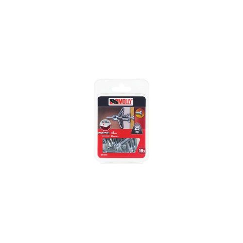 16 Chevilles métalliques à expansion MOLLY Diamètre 4x33mm +vis M4