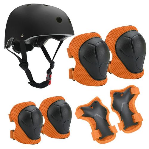 Protection Roller Enfant, Casque / Genouillères Enfant Ensemble De Protections, Equipement De Protection Pour Roller, Skateboard, Vélo, Trottinette 3 À 8 Ans