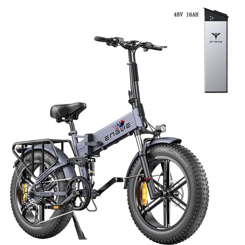 Engwe Engine Pro Vélo Électrique Pliant Gris+ Batterie Lithium-Ion D'origine 48v16ah