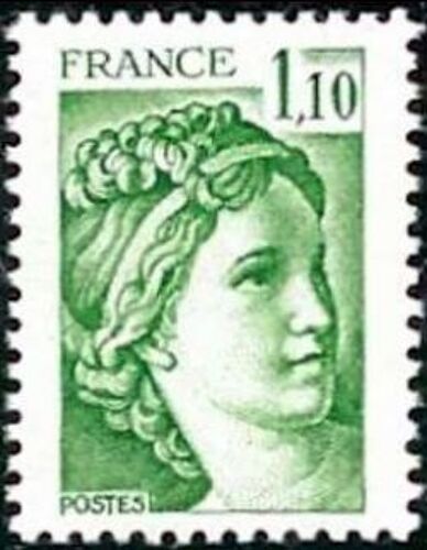 Timbre France 1979 Oblitéré - Sabine - 1,10 Yt2058