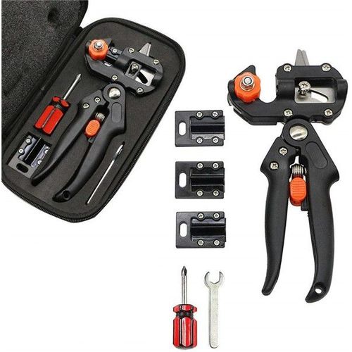 Ciseaux de Greffage pour Coupe Branches Sécateur Robuste 3 Lames Type U, Type V ,Type Ω, Branche Arbre Outil de Jardinage Professional