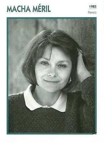 Fiche Portrait De Star Macha Méril