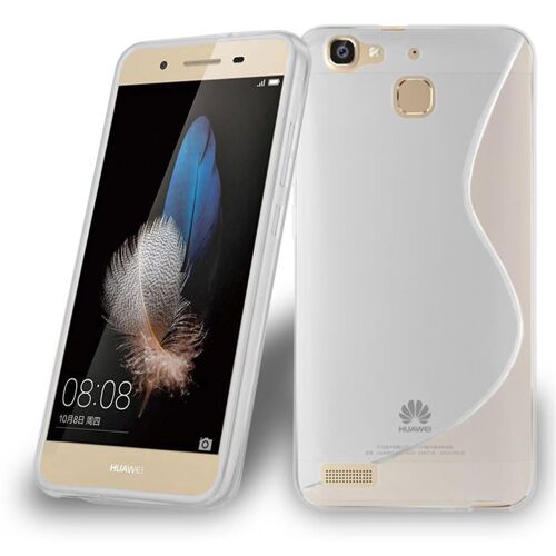Cadorabo Housse compatible avec Huawei G8 MINI / Enjoy 5S en SEMI TRANSPARENT - Étui de protection en silicone TPU flexible
