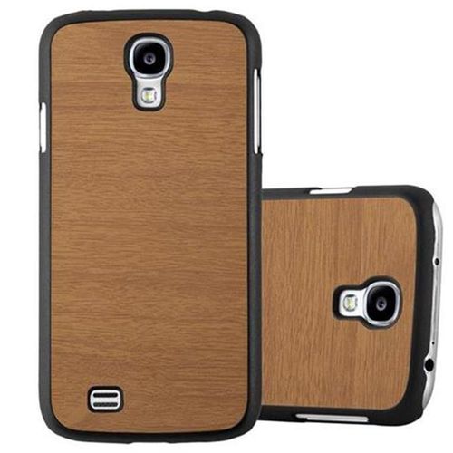 Cadorabo Housse Compatible Avec Samsung Galaxy S4 En Woody Brun - Hard Case Étui De Protection En Bois Contre Les Rayures Et Les Chocs