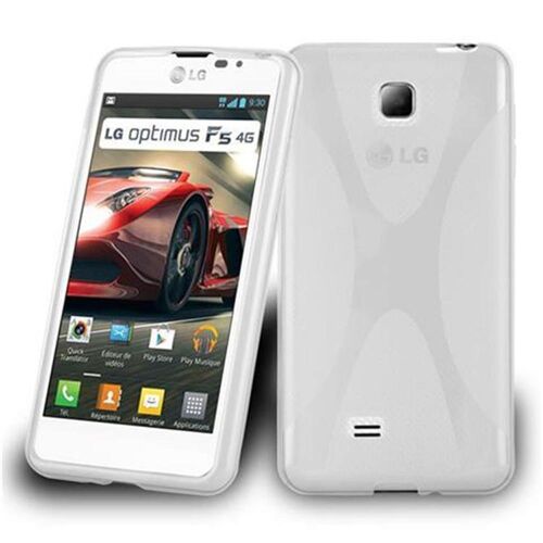 Cadorabo Housse compatible avec LG OPTIMUS F5 / LUCID 2 en SEMI TRANSPARENT - Étui de protection en silicone TPU flexible