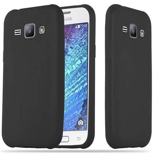 Cadorabo Housse Compatible Avec Samsung Galaxy J1 2015 En Candy Noir - Étui De Protection En Silicone Tpu Flexible
