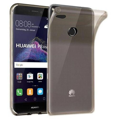 Coque pour Huawei P8 LITE 2017 / P9 LITE 2017 en NOIR TRANSPARENT Housse de protection Étui en silicone TPU flexible