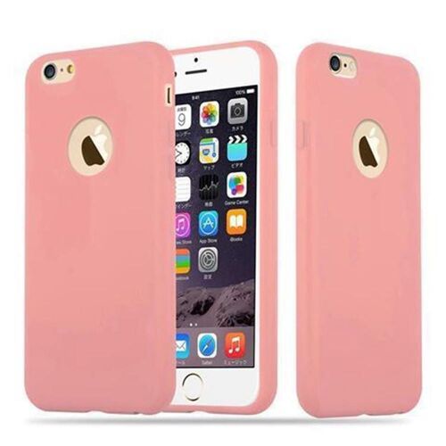 Coque pour Apple iPhone 6 / 6S en CANDY ROSE VIF Housse de protection Étui en silicone TPU flexible