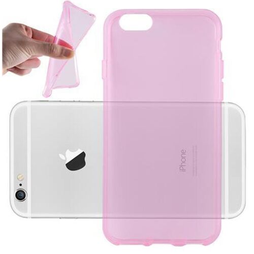 Cadorabo Housse compatible avec Apple iPhone 6 / 6S en ROSE TRANSPARENT - Étui de protection en silicone TPU flexible