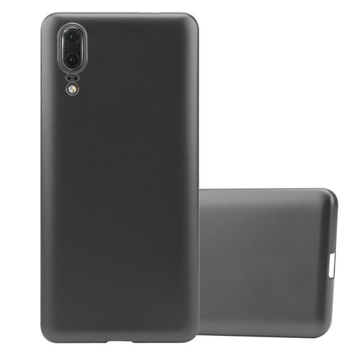 Cadorabo Housse Compatible Avec Huawei P20 En Metallic Gris - Étui De Protection En Silicone Tpu Flexible