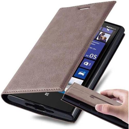 Cadorabo Housse Compatible Avec Nokia Lumia 920 En Marron Café - Étui De Protection Avec Fermeture Magnétique, Fonction De Support Et Compartiment Pour Carte