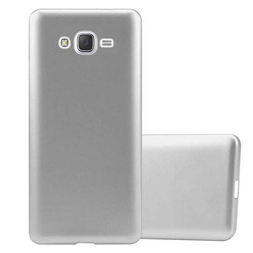 Cadorabo Housse compatible avec Samsung Galaxy J7 2015 en METALLIC ARGENT - Étui de protection en silicone TPU flexible