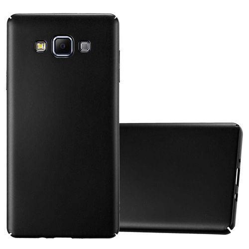 Cadorabo Housse Compatible Avec Samsung Galaxy A7 2015 En Metallic Noir - Hard Case Étui De Protection D'aspect Métallique Contre Les Rayures Et Les Chocs