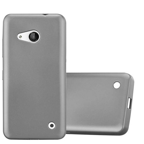 Coque Pour Nokia Lumia 550 En Metallic Gris Housse De Protection Étui En Silicone Tpu Flexible
