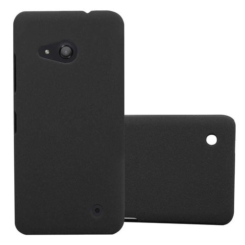 Cadorabo Housse Compatible Avec Nokia Lumia 550 En Frosty Noir - Hard Case Étui De Protection À L'aspect Givré Contre Les Rayures Et Les Chocs
