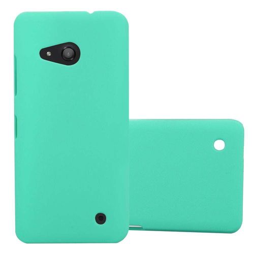 Cadorabo Housse Compatible Avec Nokia Lumia 550 En Frosty Vert - Hard Case Étui De Protection À L'aspect Givré Contre Les Rayures Et Les Chocs