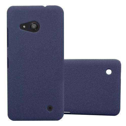 Cadorabo Housse Compatible Avec Nokia Lumia 550 En Frosty Bleu - Hard Case Étui De Protection À L'aspect Givré Contre Les Rayures Et Les Chocs