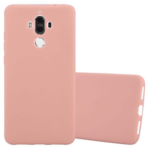 Cadorabo Housse compatible avec Huawei MATE 9 en CANDY ROSE VIF - Étui de protection en silicone TPU flexible