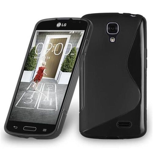 Cadorabo Housse compatible avec LG F70 en OXID NOIR - Étui de protection en silicone TPU flexible