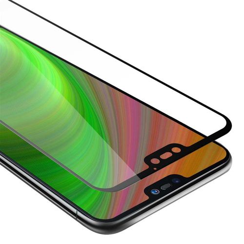 Cadorabo Plein Écran Film De Protection Compatible Avec Huawei P20 Lite En Transparent Avec Noir - Verre De Protection D'écran Durci (Tempered) D'une Dureté De 9h Avec 3d Touch