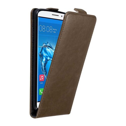 Coque Pour Huawei Nova Plus En Marron Café Housse De Protection Étui Au Design Flip Avec Fermeture Magnétique