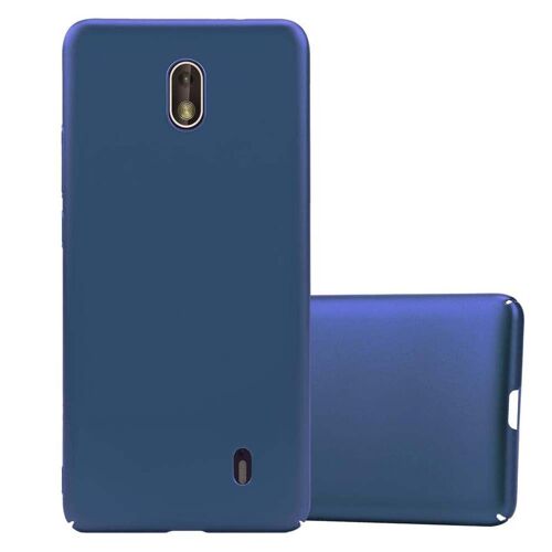 Cadorabo Housse compatible avec Nokia 1 2018 en METALLIC BLEU - Hard Case Étui de protection d'aspect métallique contre les rayures et les chocs