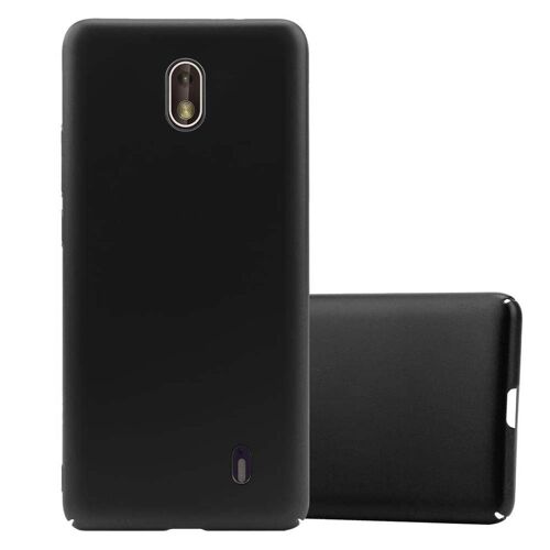 Cadorabo Housse compatible avec Nokia 1 2018 en METALLIC NOIR - Hard Case Étui de protection d'aspect métallique contre les rayures et les chocs