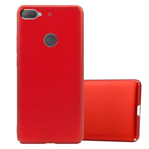 Cadorabo Housse compatible avec HTC Desire 12 PLUS en METALLIC ROUGE - Hard Case Étui de protection d'aspect métallique contre les rayures et les chocs