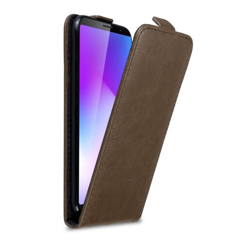 Cadorabo Housse compatible avec Cubot POWER en MARRON CAFÉ - Étui de protection au design flip avec fermeture magnétique