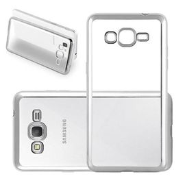 Cadorabo Housse compatible avec Samsung Galaxy GRAND PRIME en CHROME ARGENT - Étui de protection en silicone TPU flexible