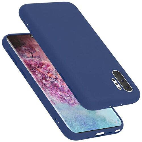 Coque pour Samsung Galaxy NOTE 10 PLUS en LIQUID BLUE Housse de protection Étui en silicone TPU flexible
