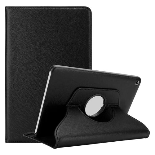 Cadorabo Housse Pour Tablette Compatible Avec Huawei Mediapad T1 8 (8.0 Zoll) En Noir Sureau - Étui De Protection Sans Auto Wake Up Avec Fonction De Support Et Fermeture Par Bande Élastique