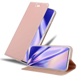 Coque pour Samsung Galaxy S20 en CLASSY OR ROSÉ Housse de protection Étui avec fermeture magnétique, fonction de support et compartiment pour carte